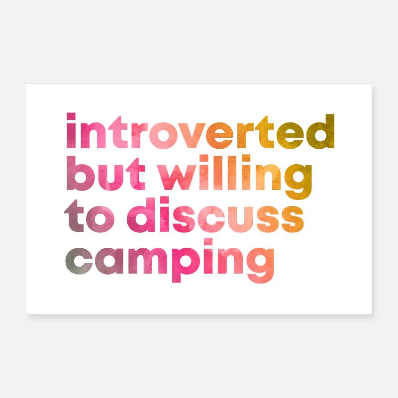 Camping Poster 30x20 cm