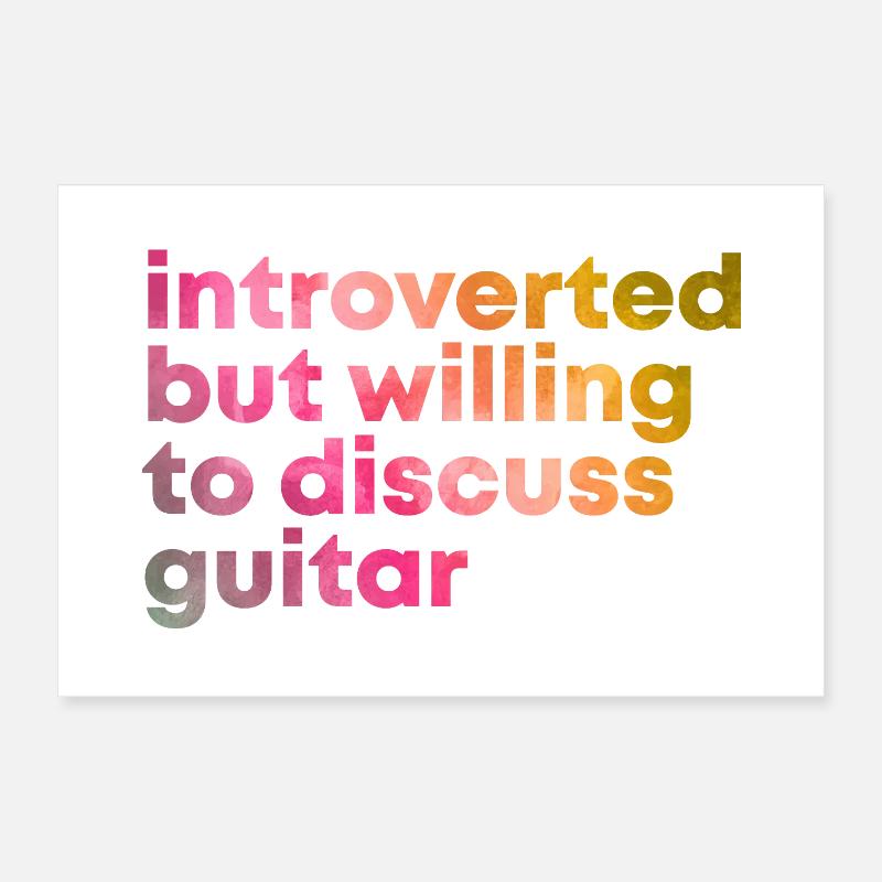 Guitarist Poster 12" x 8" (30x20 cm)