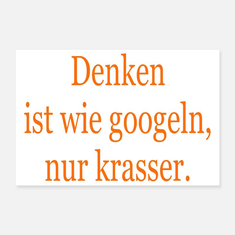 Think Poster 12" x 8" (30x20 cm)