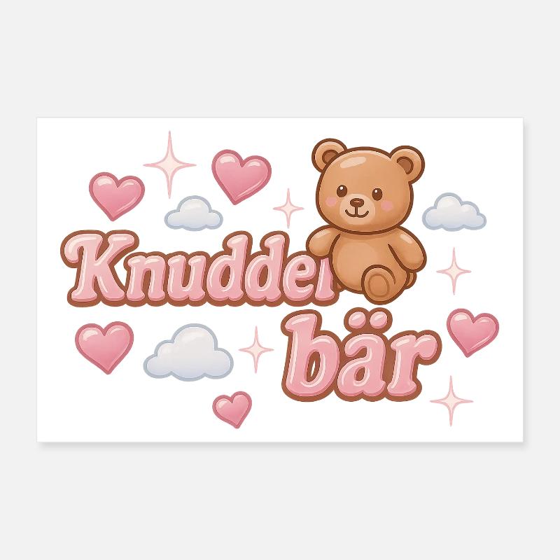 Knuddelbär / Y2K Statement Design Poster 30 x 20 cm