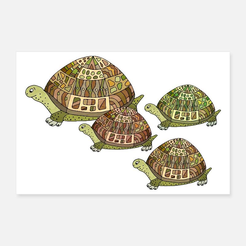 Schildkröten Poster 30x20 cm