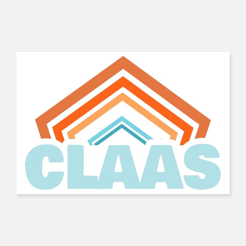 Claas comme prénom Poster 30 x 20 cm