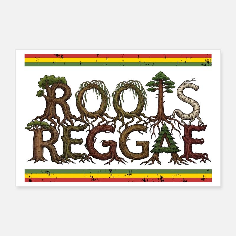 Roots Reggae Forest Poster 30x20 cm