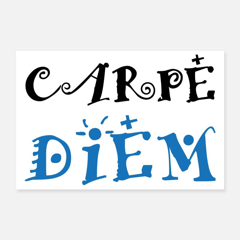 Carpe Diem Poster 12" x 8" (30x20 cm)