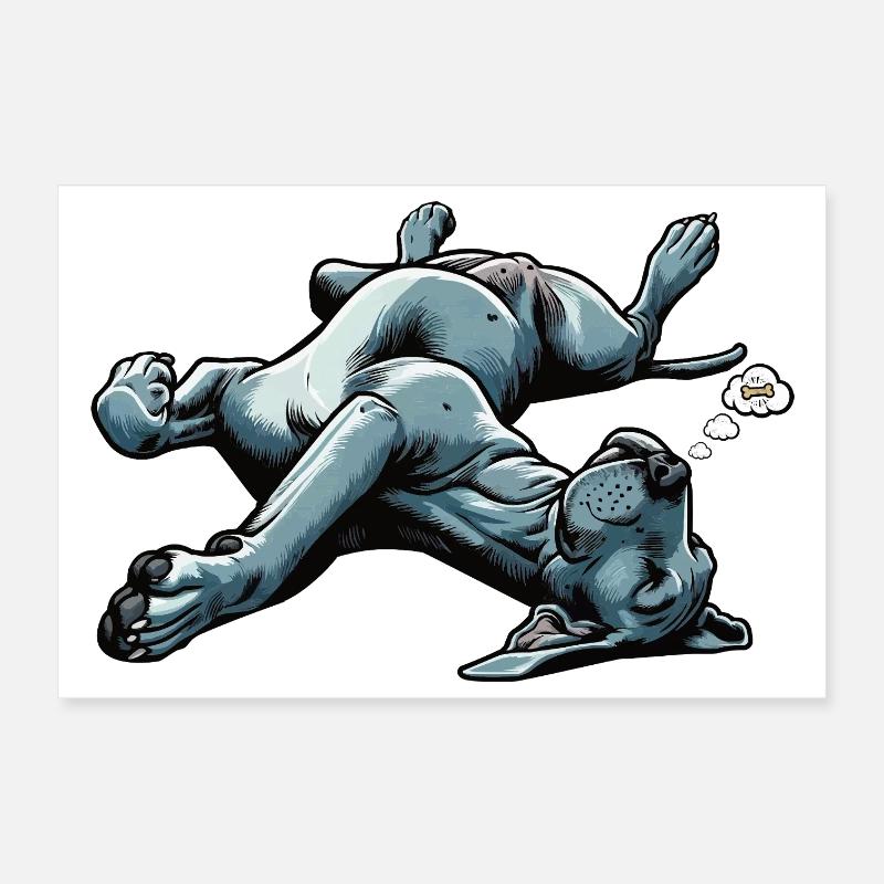 Great Dane Great Dane Owner Great Dane Fan Poster 12" x 8" (30x20 cm)