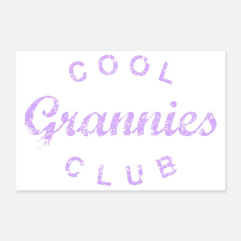 Cool Grannies Club Großmutter Muttertag Geschenk Poster 30x20 cm