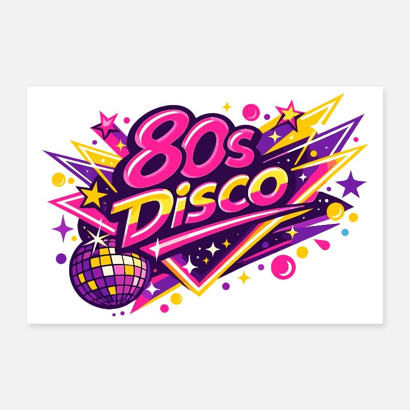 Rétro 1980 Disco des années 80 Poster 30 x 20 cm