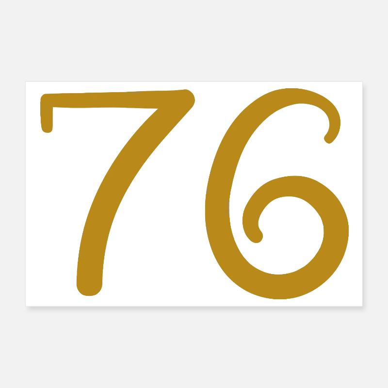 76 Poster 12" x 8" (30x20 cm)