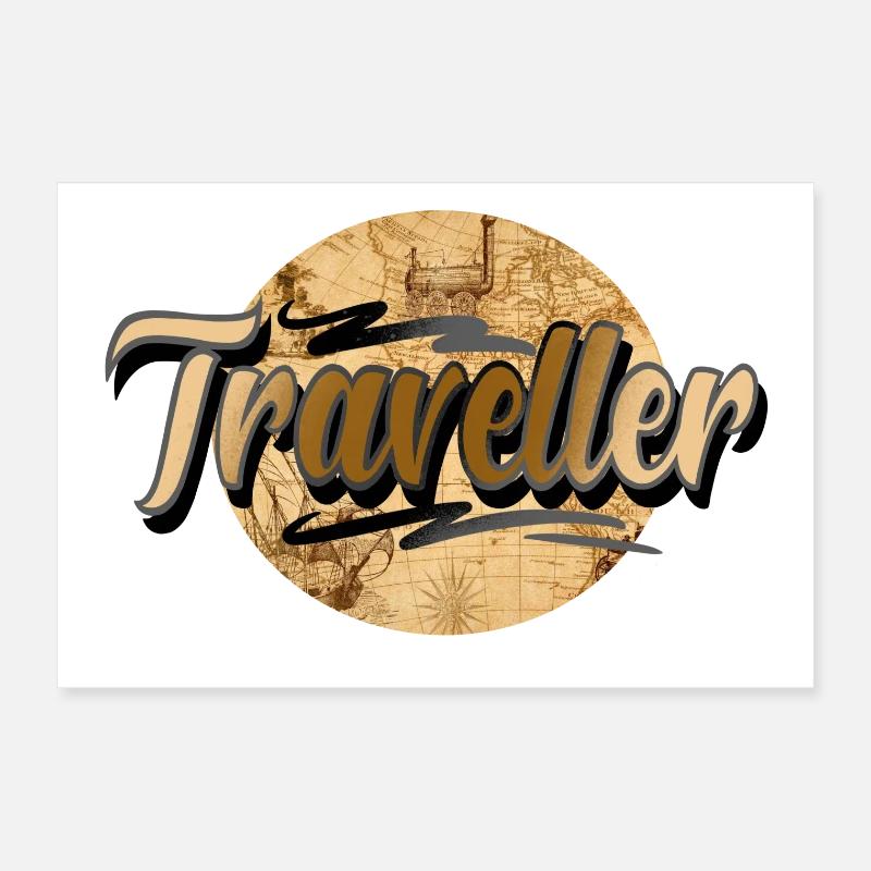 Traveller Poster 30 x 20 cm