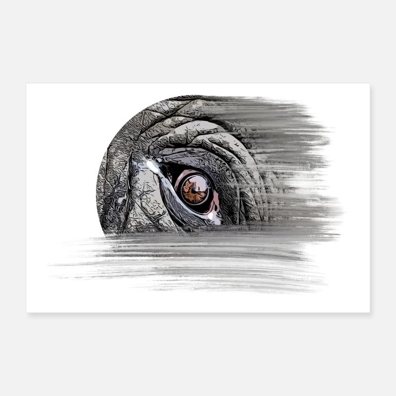 Eléphant Poster 30 x 20 cm