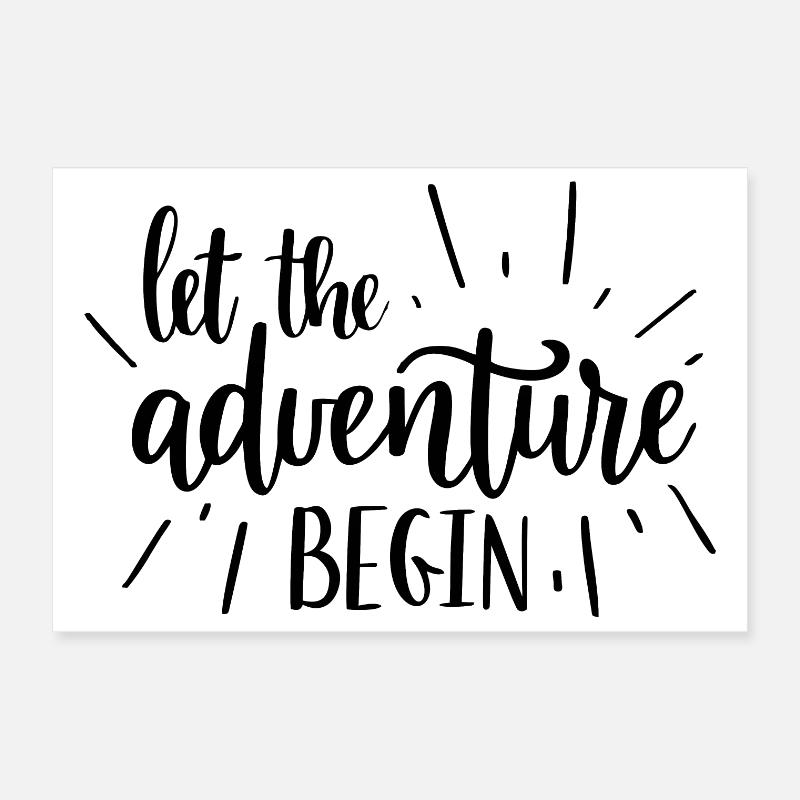 Abenteuerbeginner Motivdesign Poster 30x20 cm
