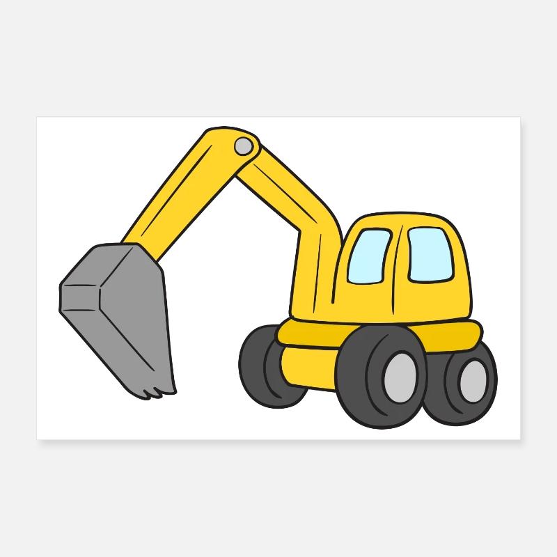 Bagger Poster 30x20 cm