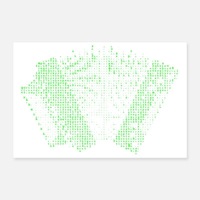 Harmonika SciFi Typo Effekt | ZiachON! Poster 30x20 cm