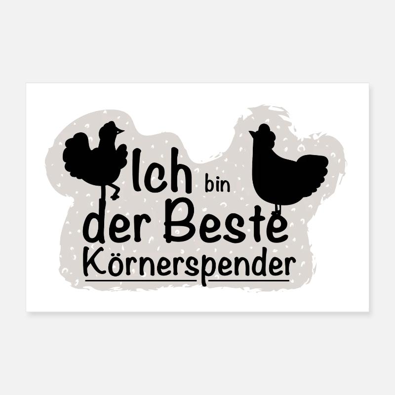 Körnerspender Poster 30x20 cm