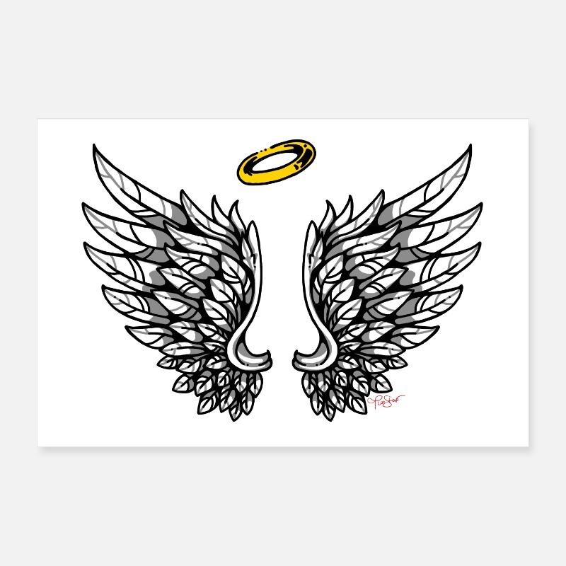 Ailes Ange Ailes Anges Poster 30 x 20 cm
