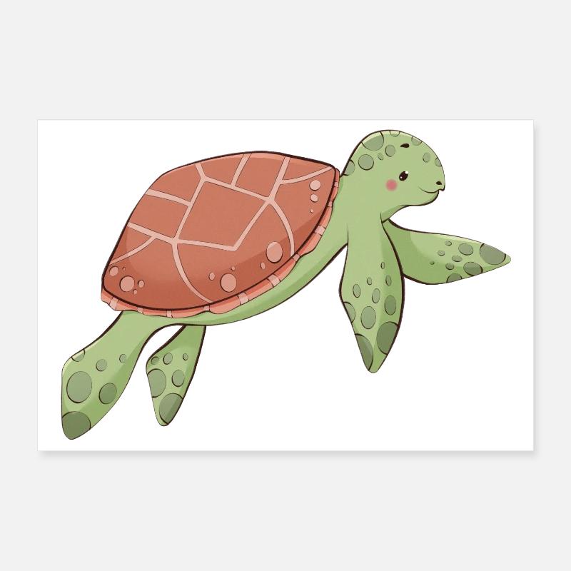 Tortue Poster 30 x 20 cm