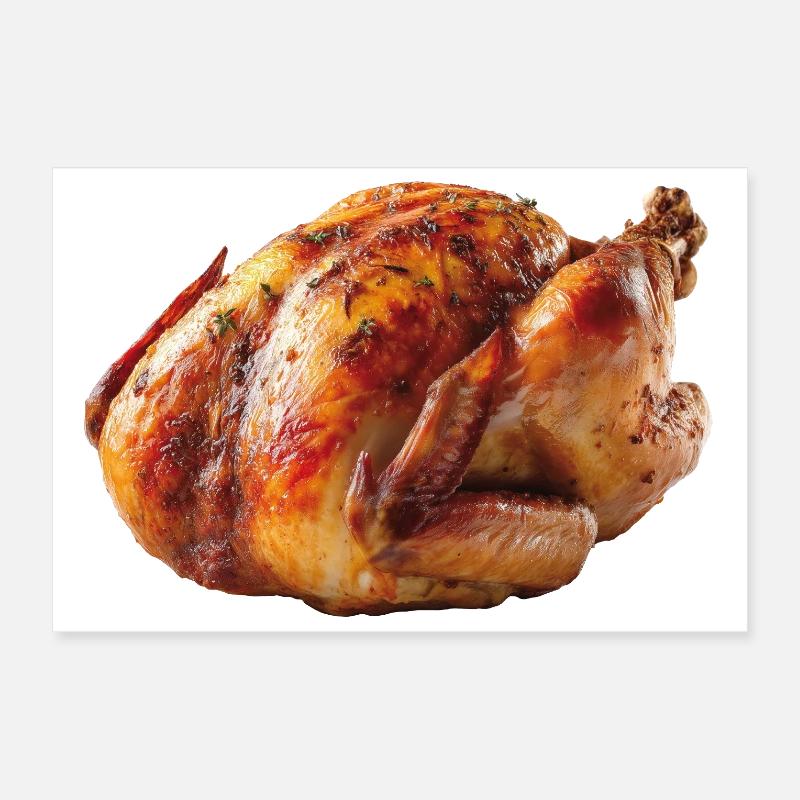 Truthahn Hähnchen Broiler Brathähnchen Hendl Poster 30x20 cm