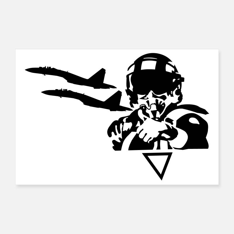 pilot Poster 12" x 8" (30x20 cm)