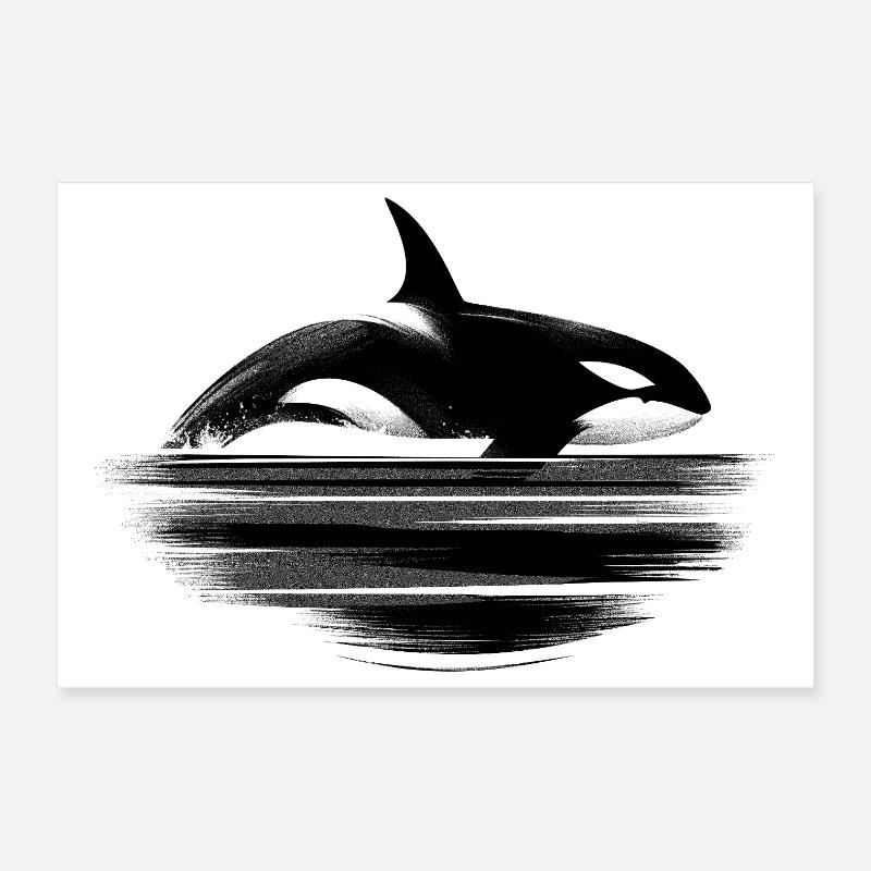 Killer whale Poster 12" x 8" (30x20 cm)