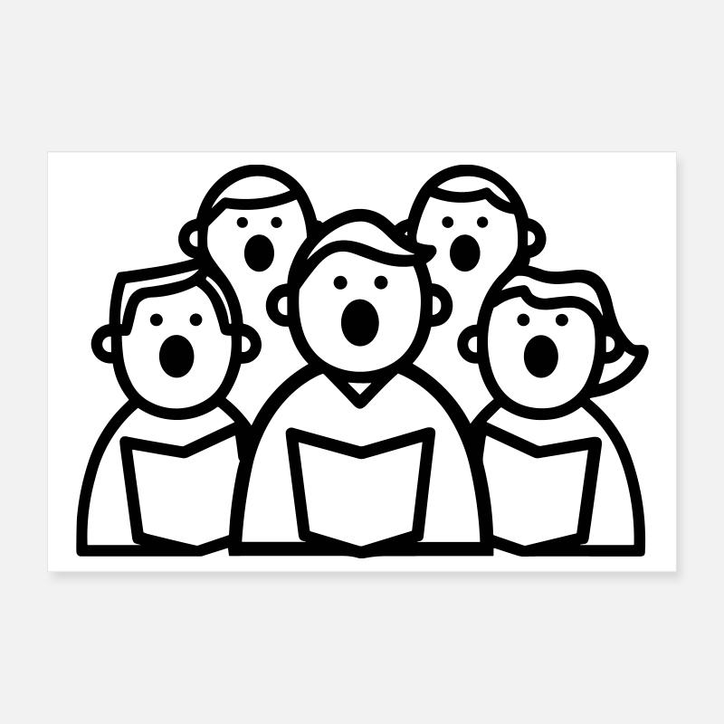 choir Poster 12" x 8" (30x20 cm)