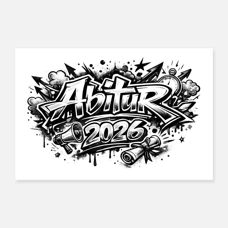 Graffiti 2026 Sprühkunst Poster 30x20 cm