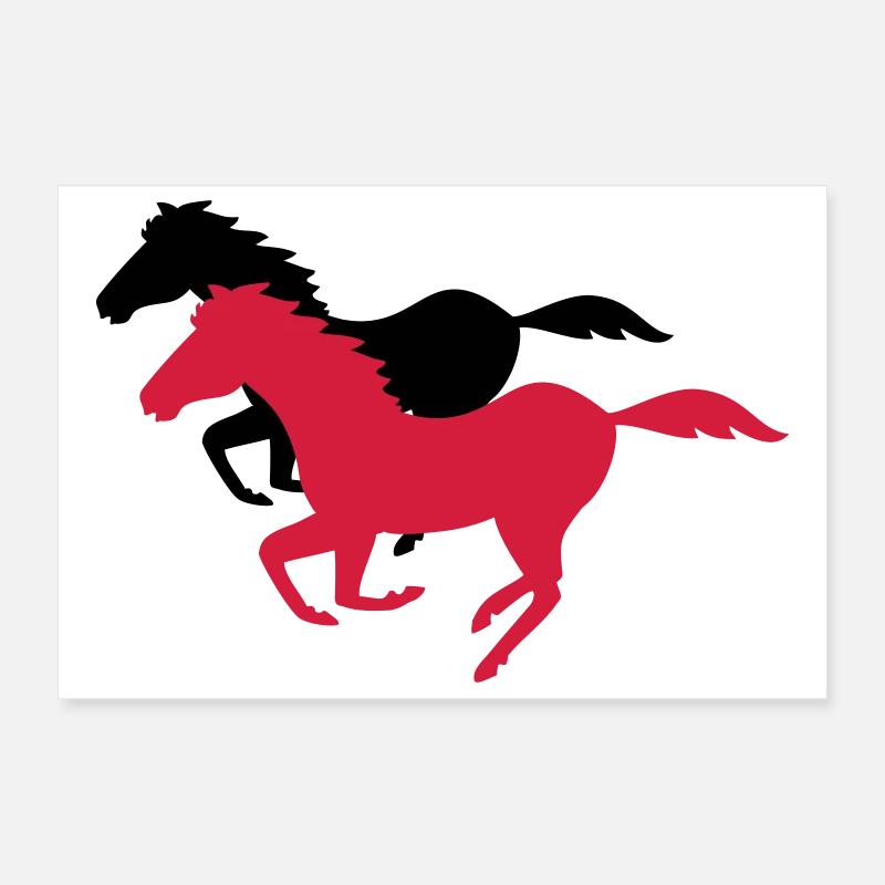 horse Poster 12" x 8" (30x20 cm)