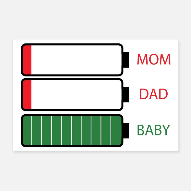 Parent energy Poster 12" x 8" (30x20 cm)