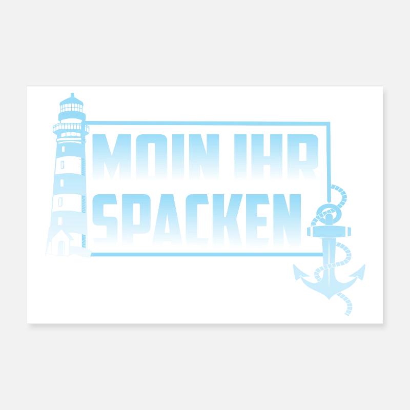 MOIN YOUR SPACKEN Poster 12" x 8" (30x20 cm)