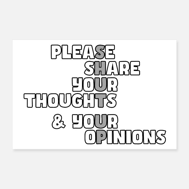 Bitte halt die Klappe # Poster 30x20 cm