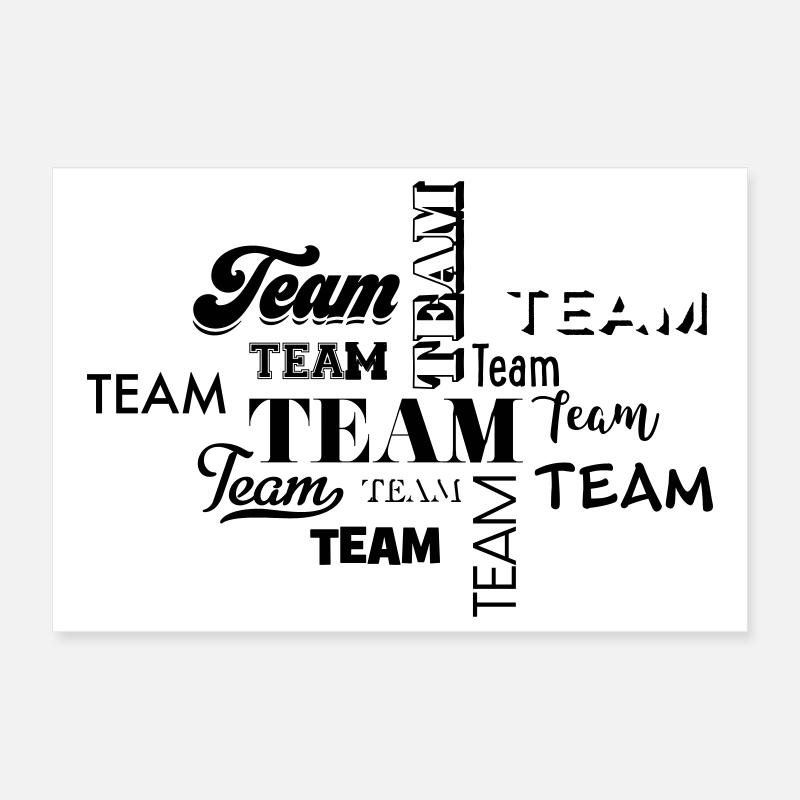 Team Poster 12" x 8" (30x20 cm)