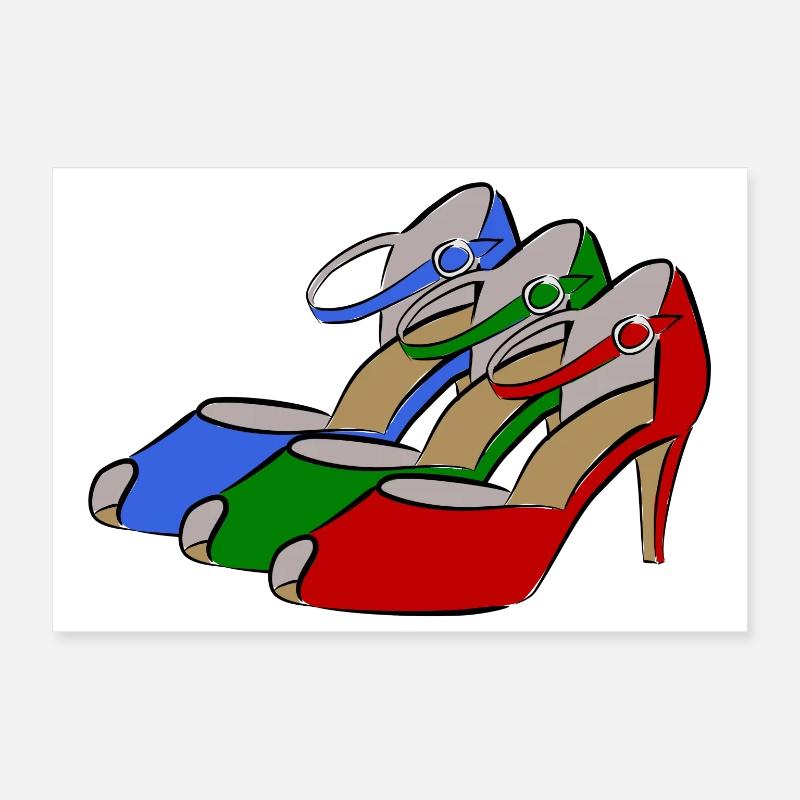 Mode de chaussures Poster 30 x 20 cm