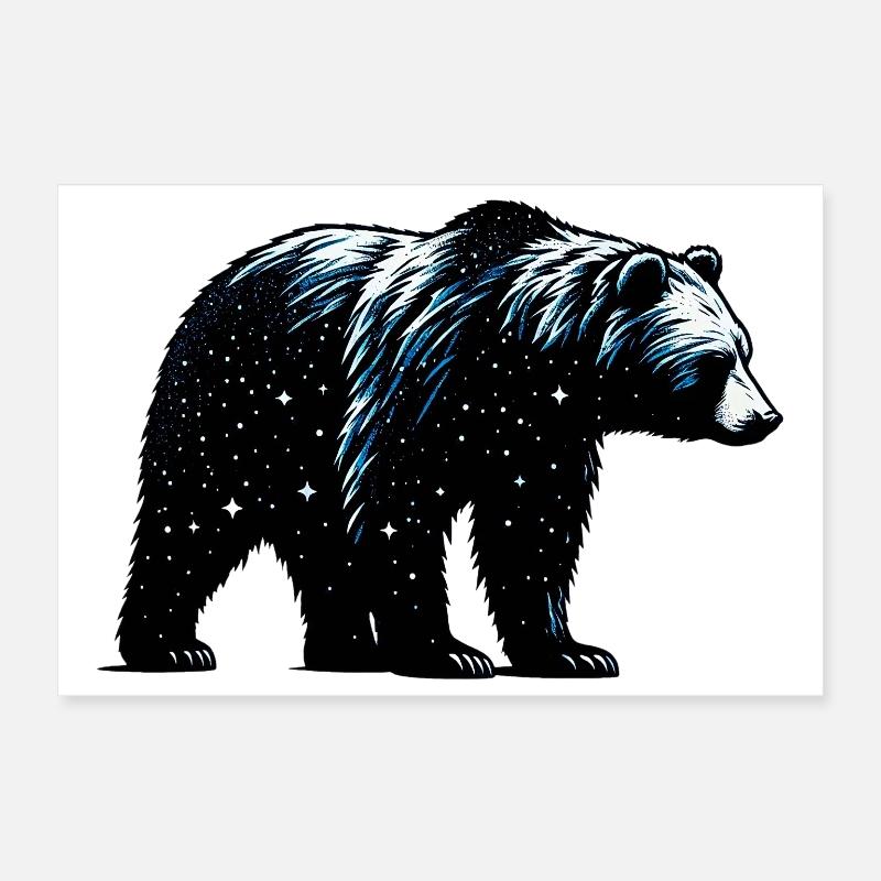 Bear Poster 12" x 8" (30x20 cm)