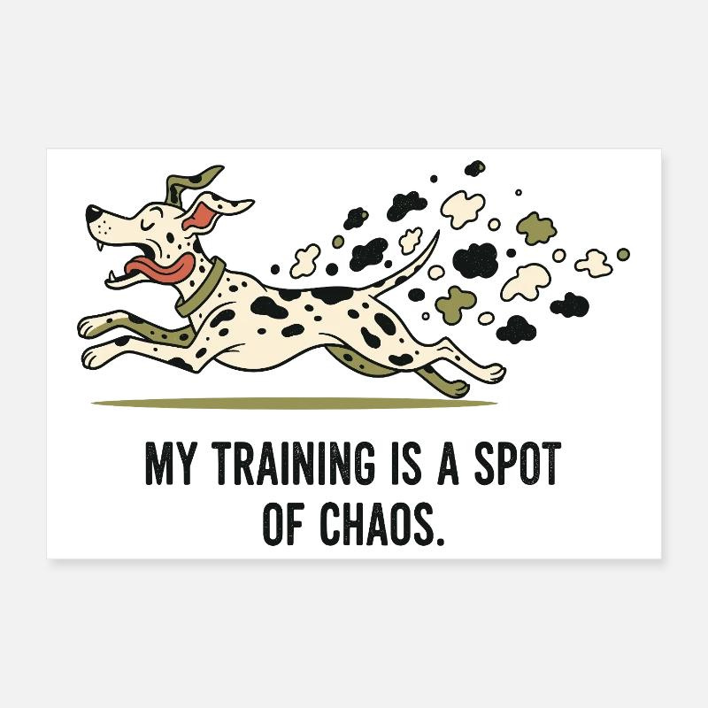Mein Training ist ein Fleckchen Chaos Poster 30x20 cm