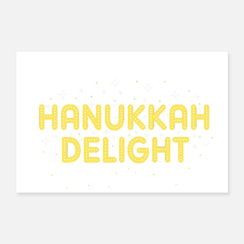 Hanoukka Hanoukka Hanoucca Poster 30 x 20 cm
