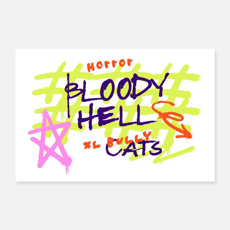 XL Chats Intimidateurs Poster 30 x 20 cm