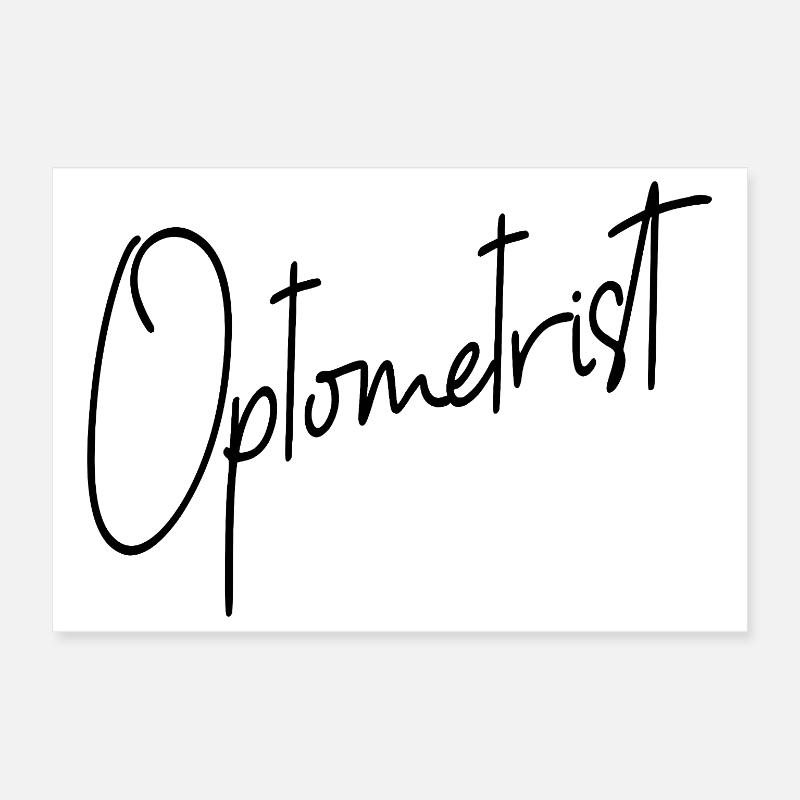 Optométriste en optique ophtalmique Poster 30 x 20 cm