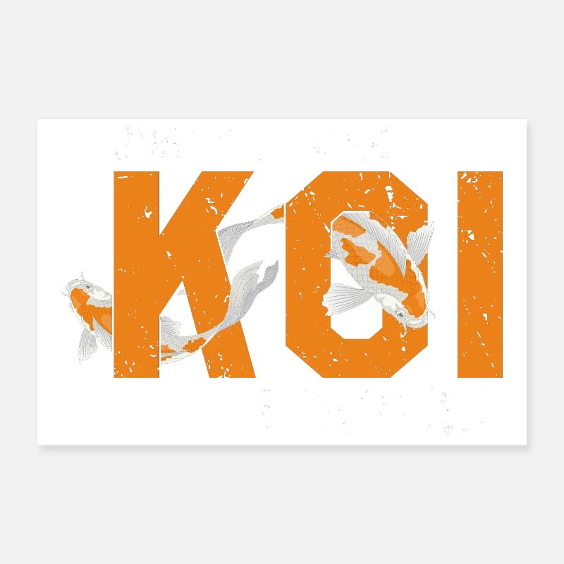 Juste un Koi de plus, je promets Drôle Pond Accro Poster 30 x 20 cm
