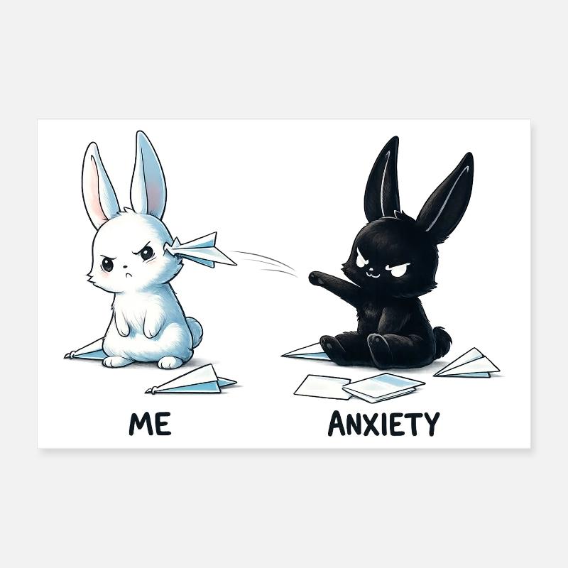 Conception du mème Fear Bunny Poster 30 x 20 cm