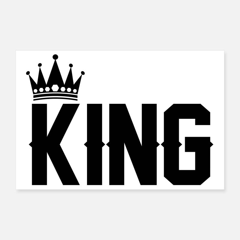 King Poster 30x20 cm