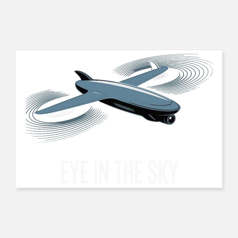 Œil dans le ciel Jet Artwork Poster 30 x 20 cm