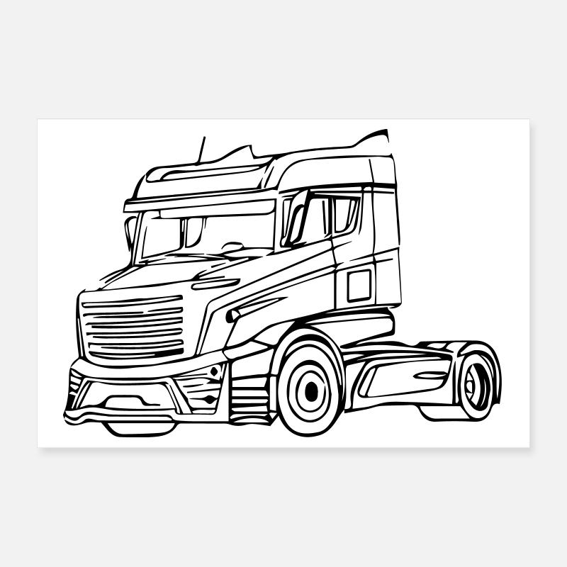 LKW Brummi Poster 30x20 cm