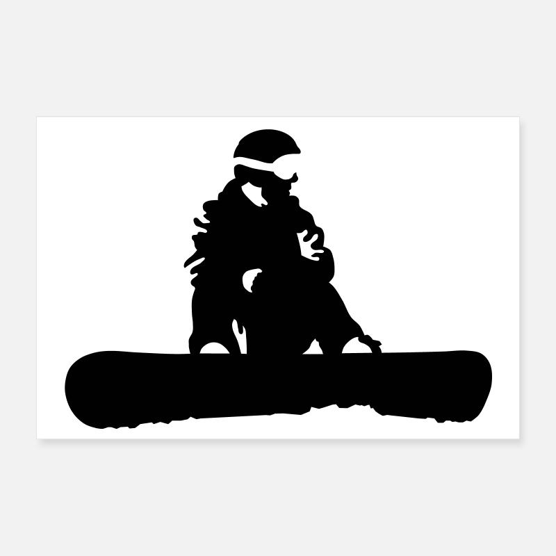 snowboard Poster 30 x 20 cm