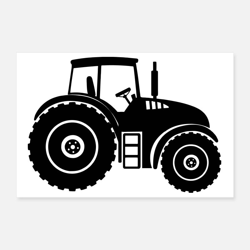 Shade Silhouette Traktor Poster 30x20 cm