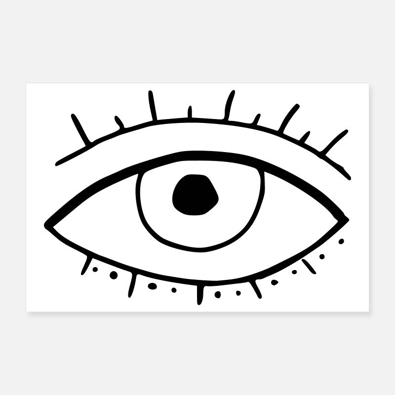 Oeil Poster 30 x 20 cm