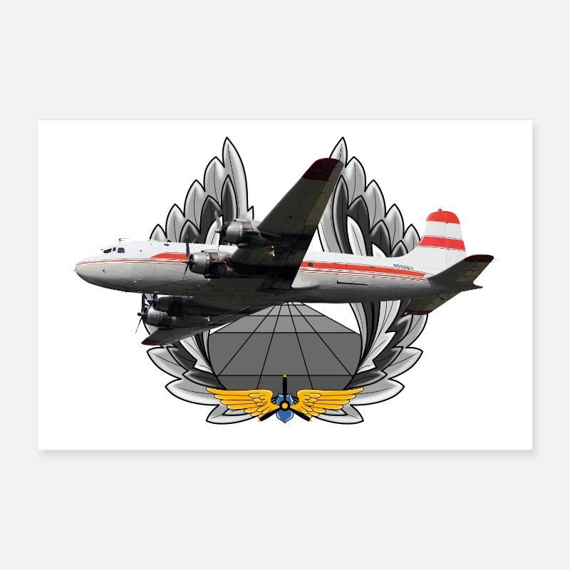 DC-4 Poster 12" x 8" (30x20 cm)