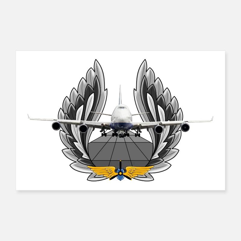 B 747 Poster 30 x 20 cm