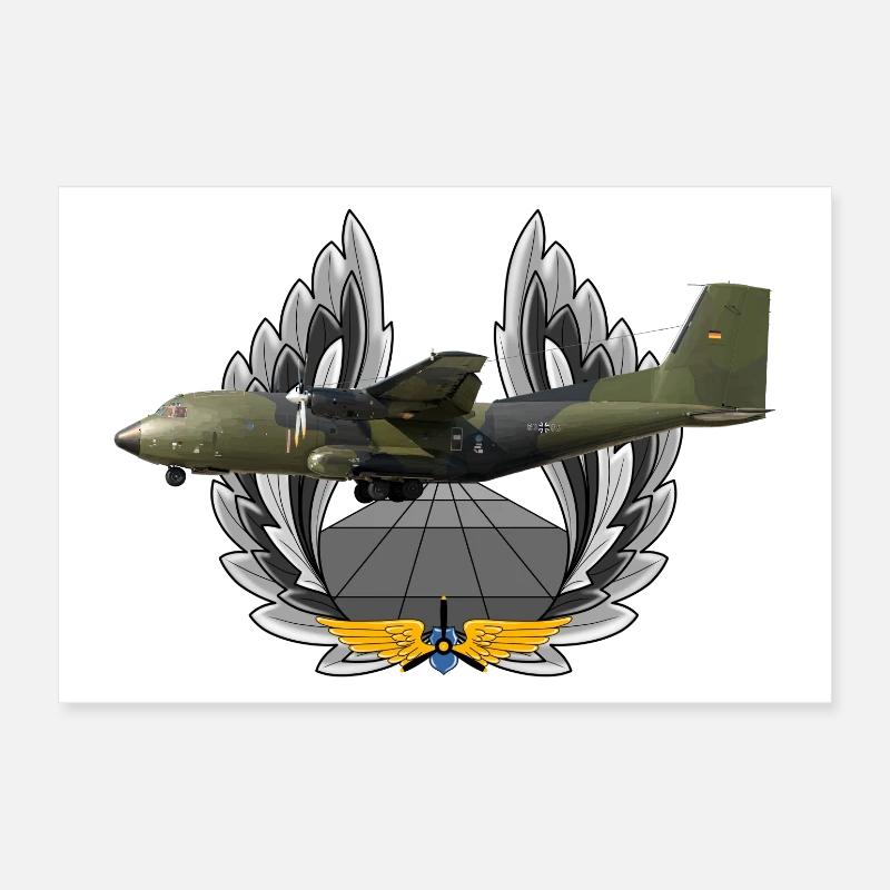 C-160 Transall Poster 12" x 8" (30x20 cm)