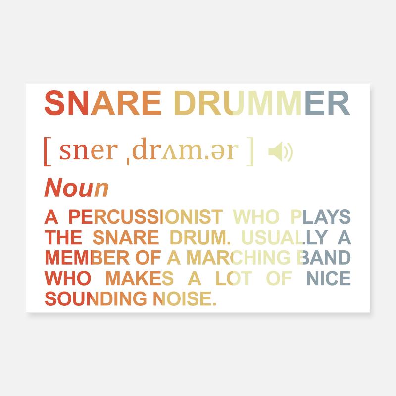 Percussionist Bedeutung Poster 30x20 cm