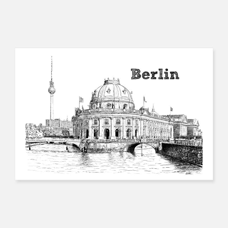 Berlin Poster 30x20 cm
