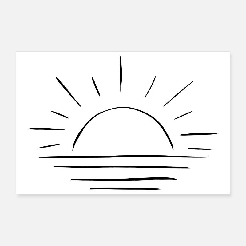 sunset Poster 30 x 20 cm